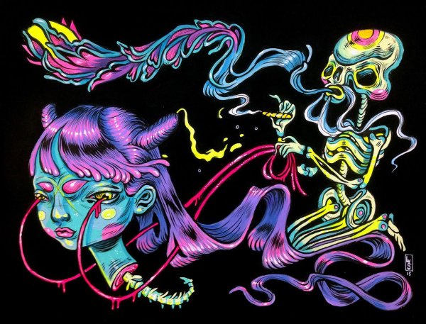 Неоновый плакат на заказ