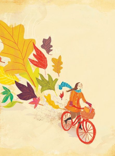 Осенняя композиция акварелью