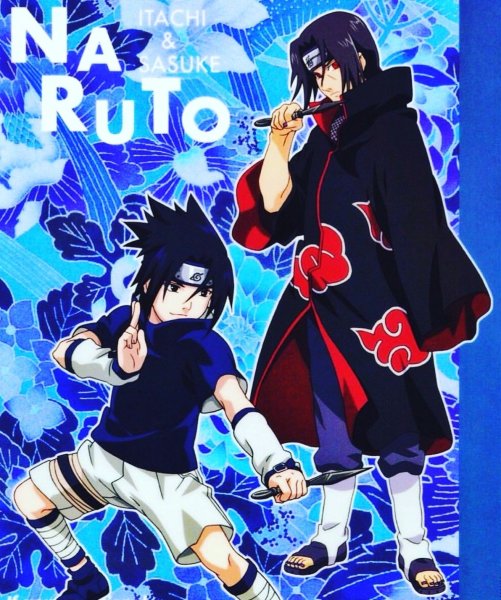 Аниме постеры Наруто и Саске