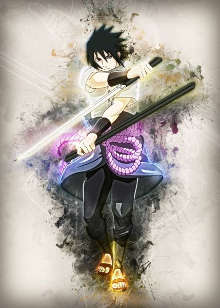 Аниме Саске плакат