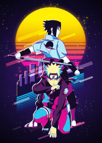 Наруто и Саске битва