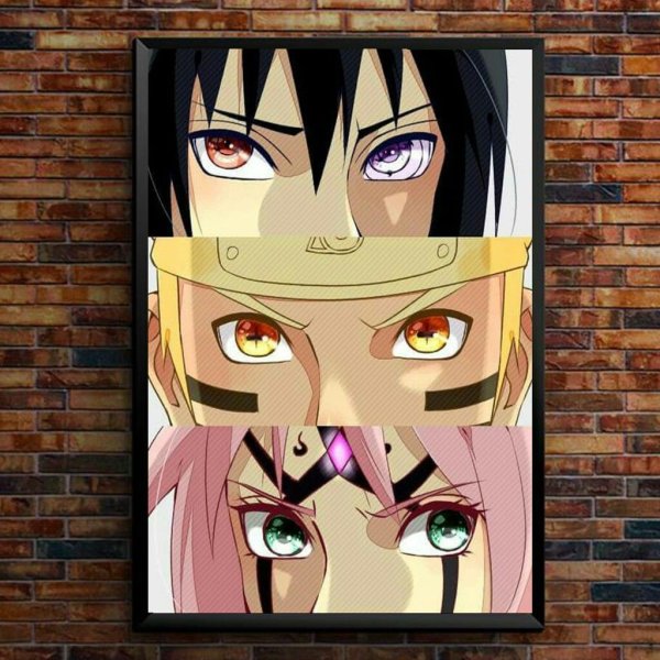 Аниме постеры Наруто и Саске