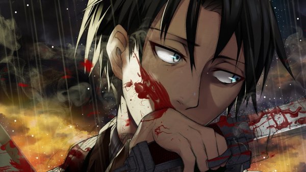 Атака титанов Постер Леви