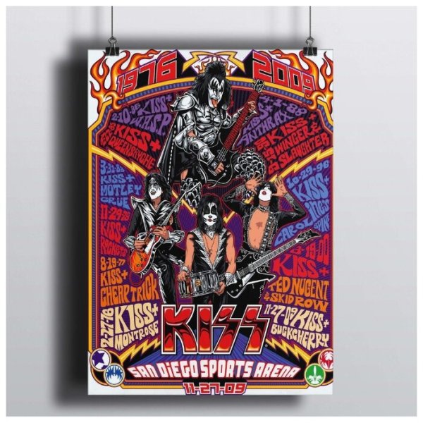 Группа Кисс постеры 1977