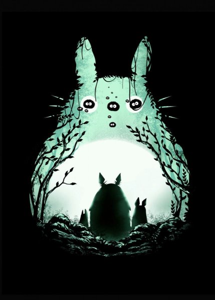 Мой сосед Тоторо Постер на японском