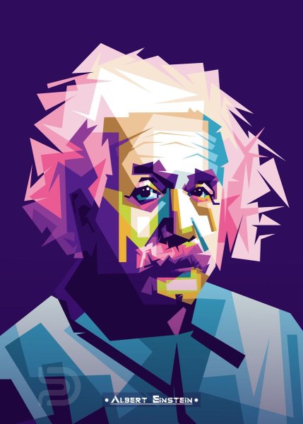 Большой плакат с Эйнштейном
