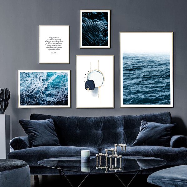 Постер море