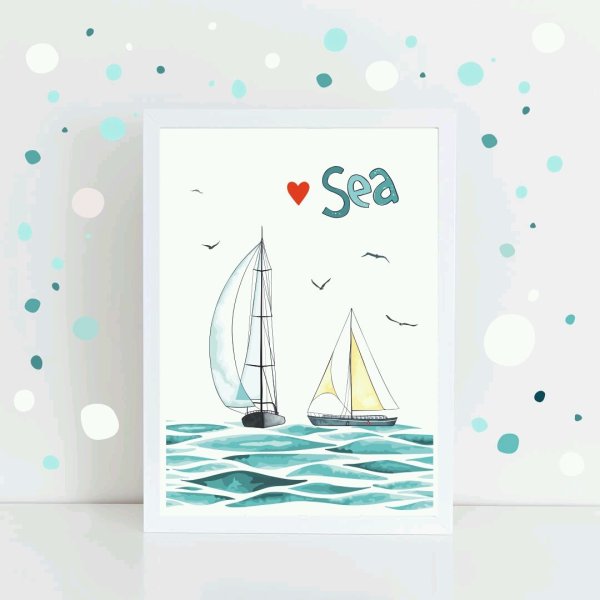 Постеры на стену море