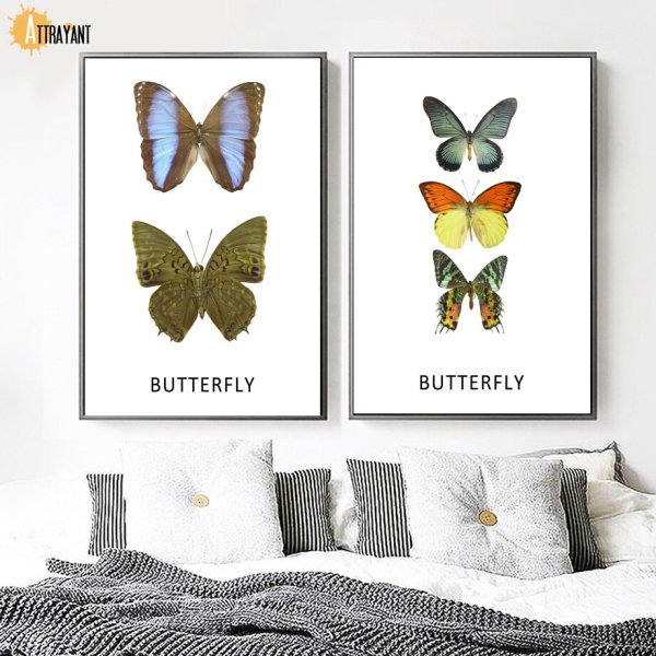 Постеры с бабочками для интерьера