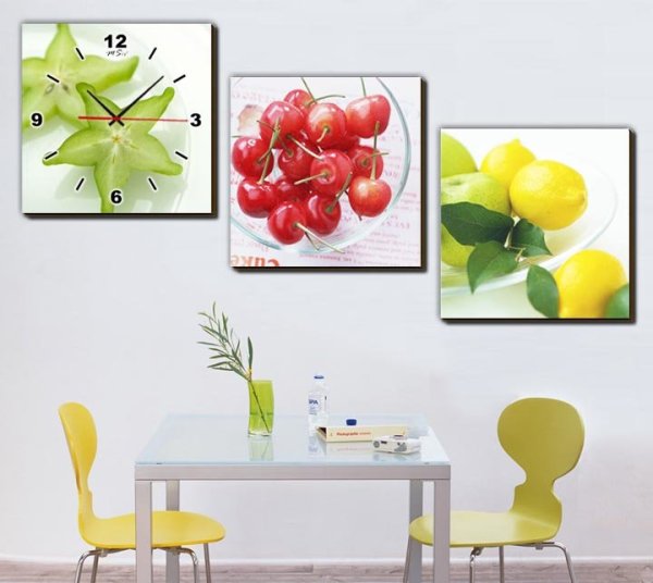 Картина часы на кухню