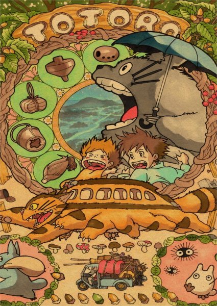 Плакаты аниме Хаяо Миядзаки