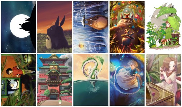 Постеры аниме Хаяо Миядзаки