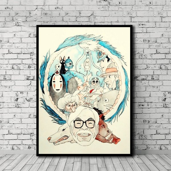 Ходячий замок аниме Постер