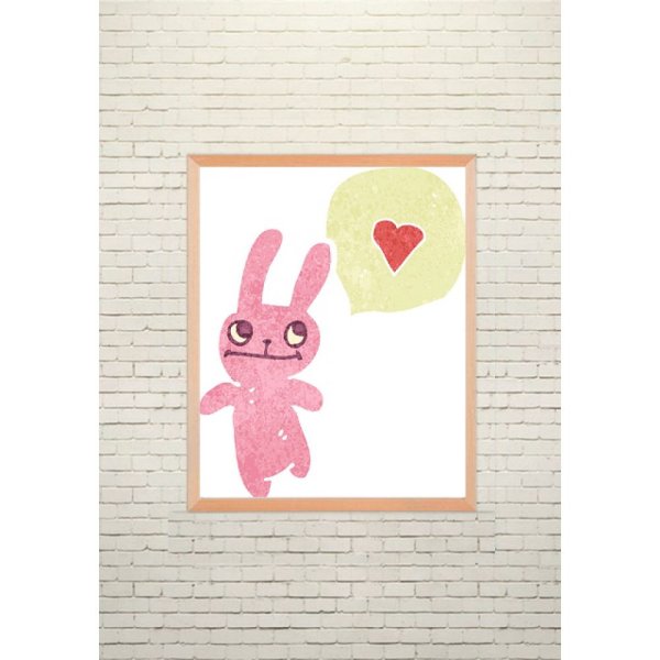 Постер заяц в детскую