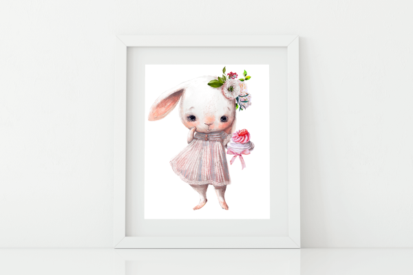 Постеры в детскую зайчики