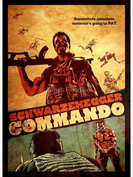 Коммандос Commando 1985 Постер