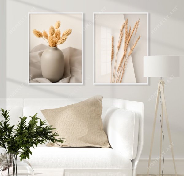 Постер в бежевых тонах Скандинавский