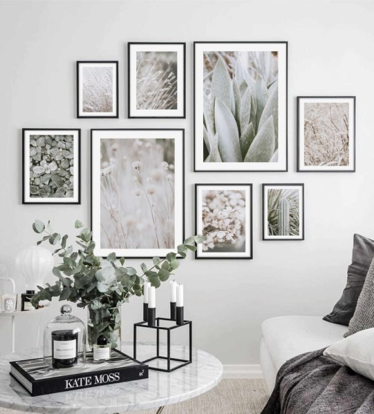 Пампасная трава в скандинавском интерьере