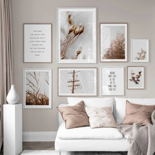 Бежевые постеры на стену