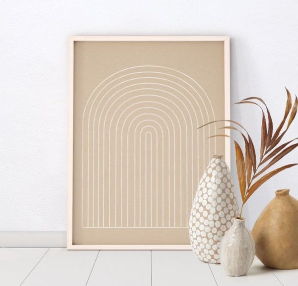 Бежевые постеры на стену