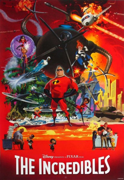 Суперсемейка the incredibles, мультфильм, 2004