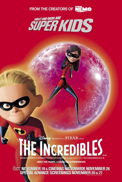The incredibles (2004) Постер
