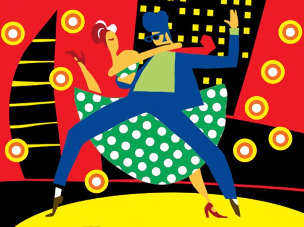 Плакаты в стиле стиляг