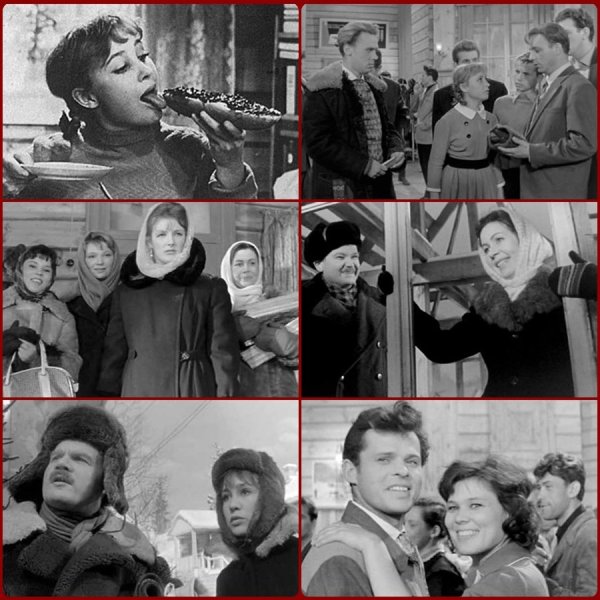 Кадр из фильма девчата идет кормить лесорубов