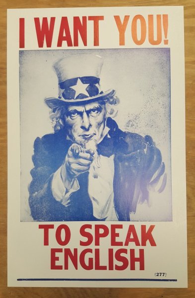 Английский плакат