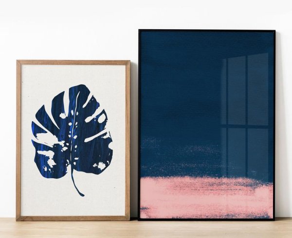 Постер синий