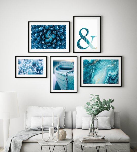 Постеры на стену бирюзового цвета