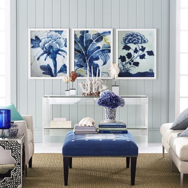 Синий декор в интерьере