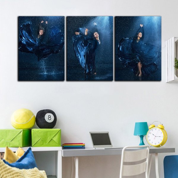 Постер синий желтый