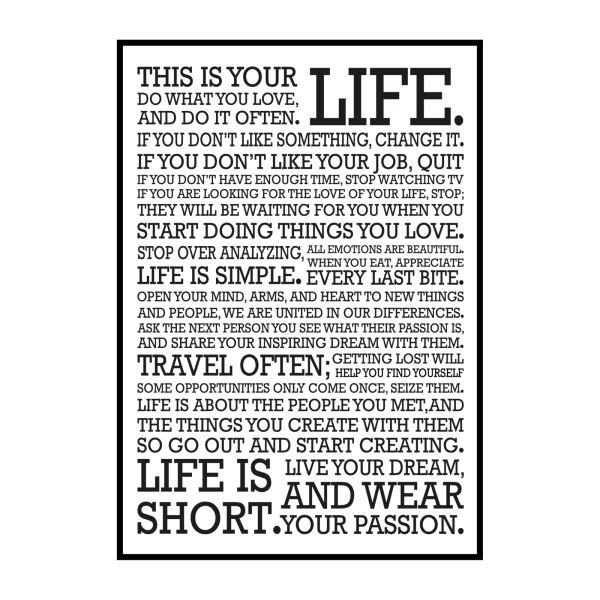 Постеры на стену текст