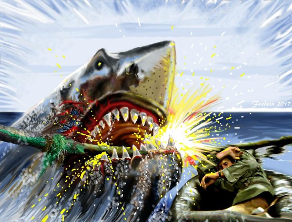 Челюсти фильм 1975 Постер