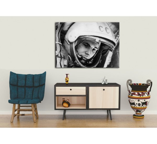 Холст квадратный Гагарин