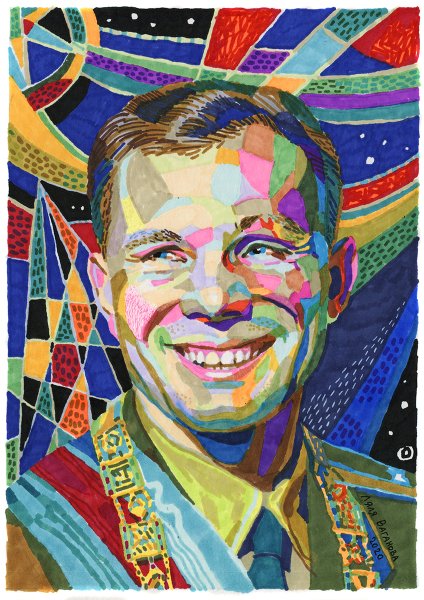 Гагарин поп арт