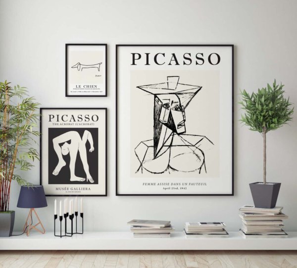 Постер Пикассо 50х70 в рамке
