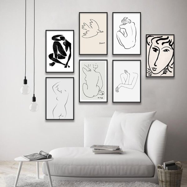 Постеры Пикассо в интерьере