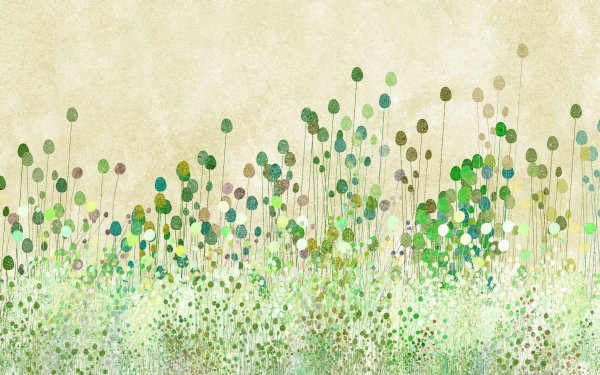 Картина в серо зеленых тонах