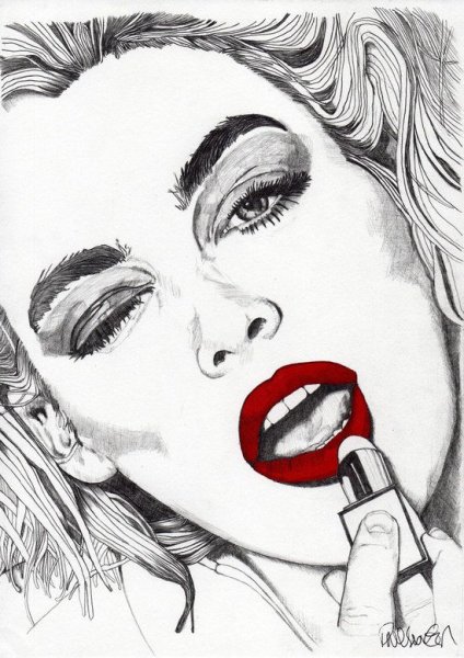 Помада рисунок