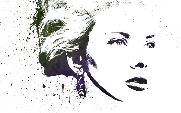 Женское лицо Графика