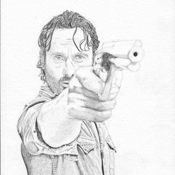 Чиби Ходячие мертвецы Рик Граймс