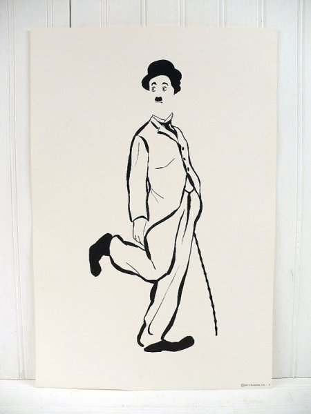 Чарли Чаплин контур