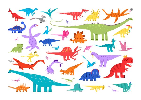 Плакат "динозавры"