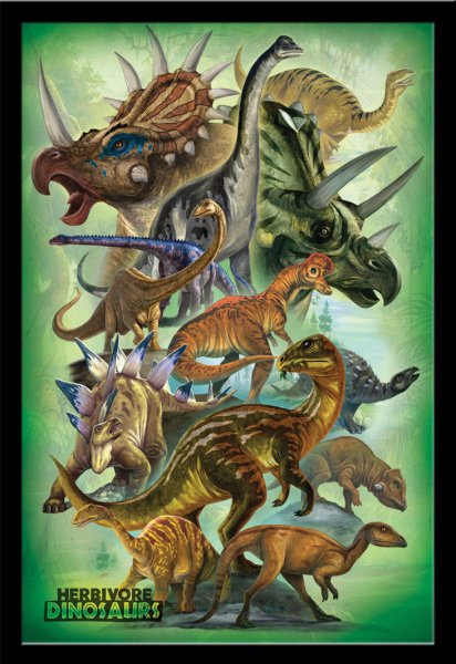 Плакат "динозавры"