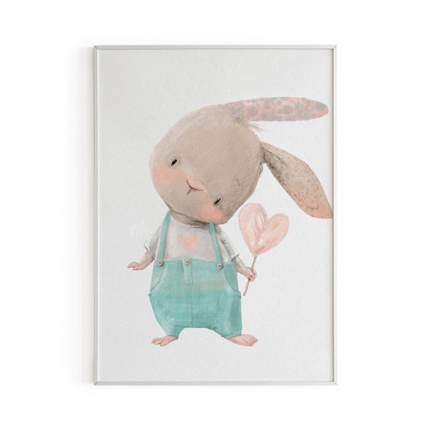 Постер для детской Зайка