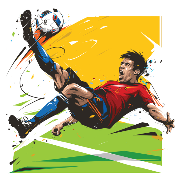 Рисунки футболистов Кристиано Роналдо