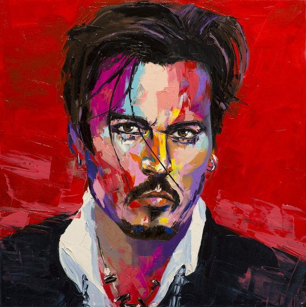 Живопись по номерам Джонни Депп