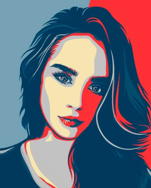 Абстракция в стиле поп арт